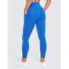 imageCRZ YOGA Butterluxe Womens Crossover Waist Workout Leggings with Pockets 25quot  V Cross High Waist Gym Lounge Yoga PantsSparkle Blue