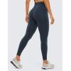 imageCRZ YOGA Butterluxe Womens Crossover Waist Workout Leggings with Pockets 25quot  V Cross High Waist Gym Lounge Yoga PantsTrue Navy