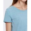 imageCRZ YOGA Pima Cotton Womens Short Sleeve Shirt Loose Yoga TShirt Casual Tee TopHeathered Neptune Blue