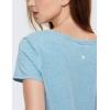 imageCRZ YOGA Pima Cotton Womens Short Sleeve Shirt Loose Yoga TShirt Casual Tee TopHeathered Neptune Blue