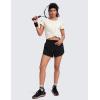 imageCRZ YOGA Pima Cotton Womens Short Sleeve Shirt Loose Yoga TShirt Casual Tee TopIce GreyWhite