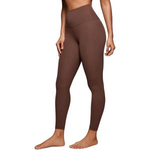 imageCRZ YOGA Butterluxe Womens Workout Leggings 265 Full Length High Waisted Yoga Pants Buttery Soft Athletic Gym LoungeCoffee Brown