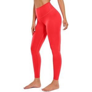 imageCRZ YOGA Butterluxe Womens Workout Leggings 265 Full Length High Waisted Yoga Pants Buttery Soft Athletic Gym LoungeDeep Red