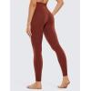 imageCRZ YOGA Super High Waisted Butterluxe Workout Leggings 28 Over Belly Buttery Soft Full Length Yoga Pants for WomenJujube Brown