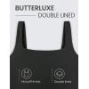 imageCRZ YOGA Womens Butterluxe Double Lined Square Neck Tank Tops Sleeveless Workout Cropped Tight Shirts Fitted Casual Crop TankBlack