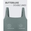 imageCRZ YOGA Womens Butterluxe Double Lined Square Neck Tank Tops Sleeveless Workout Cropped Tight Shirts Fitted Casual Crop TankGrey Sage
