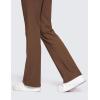 imageCRZ YOGA 4Way Stretch Flare Womens Pants Tall 31quot Dress Work Casual High Waisted Lounge Pants with Zip PocketsCoffee Brown