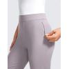 imageCRZ YOGA 4Way Stretch Flare Womens Pants Tall 31quot Dress Work Casual High Waisted Lounge Pants with Zip PocketsGull Gray