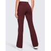 imageCRZ YOGA 4Way Stretch Flare Womens Pants Tall 31quot Dress Work Casual High Waisted Lounge Pants with Zip PocketsRed Merlot
