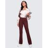 imageCRZ YOGA 4Way Stretch Flare Womens Pants Tall 31quot Dress Work Casual High Waisted Lounge Pants with Zip PocketsRed Merlot