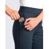 imageCRZ YOGA 4Way Stretch Flare Womens Pants Tall 31quot Dress Work Casual High Waisted Lounge Pants with Zip PocketsTrue Navy