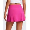 imageCRZ YOGA Butterluxe Skirts for Women High Waisted A Line Tennis Golf Athletic Casual Skorts with PocketsHibiscus Purple