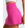 imageCRZ YOGA Butterluxe Skirts for Women High Waisted A Line Tennis Golf Athletic Casual Skorts with PocketsHibiscus Purple