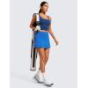 imageCRZ YOGA Butterluxe Skirts for Women High Waisted A Line Tennis Golf Athletic Casual Skorts with PocketsSparkle Blue