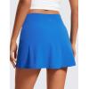 imageCRZ YOGA Butterluxe Skirts for Women High Waisted A Line Tennis Golf Athletic Casual Skorts with PocketsSparkle Blue