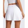 imageCRZ YOGA Butterluxe Skirts for Women High Waisted A Line Tennis Golf Athletic Casual Skorts with PocketsWhite