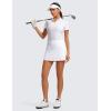 imageCRZ YOGA Butterluxe Skirts for Women High Waisted A Line Tennis Golf Athletic Casual Skorts with PocketsWhite