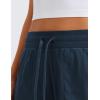 imageCRZ YOGA Lightweight Casual Cargo Pants for Women 30quot Adjustable Ruched Straight Leg Work Travel Workout Athletic Hiking PantInk Blue