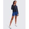 imageCRZ YOGA Lightweight Pullover Sweatshirt for Women Long Sleeve Soft Casual Crewneck Tops Basic Workout Fall Sweat ShirtsNavy