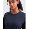 imageCRZ YOGA Lightweight Pullover Sweatshirt for Women Long Sleeve Soft Casual Crewneck Tops Basic Workout Fall Sweat ShirtsNavy