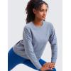 imageCRZ YOGA Lightweight Pullover Sweatshirt for Women Long Sleeve Soft Casual Crewneck Tops Basic Workout Fall Sweat ShirtsSlate Blue