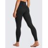 imageCRZ YOGA Womens Butterluxe Cross Waist Workout Leggings 28quot  V Crossover High Waisted Gym Athletic Yoga LeggingsBlack