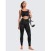 imageCRZ YOGA Womens Butterluxe Cross Waist Workout Leggings 28quot  V Crossover High Waisted Gym Athletic Yoga LeggingsBlack Tie Dye Flowers
