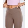 imageCRZ YOGA Womens Butterluxe Cross Waist Workout Leggings 28quot  V Crossover High Waisted Gym Athletic Yoga LeggingsBrown Purple