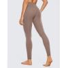 imageCRZ YOGA Womens Butterluxe Cross Waist Workout Leggings 28quot  V Crossover High Waisted Gym Athletic Yoga LeggingsBrown Purple