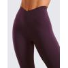 imageCRZ YOGA Womens Butterluxe Cross Waist Workout Leggings 28quot  V Crossover High Waisted Gym Athletic Yoga LeggingsDeep Purple