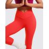 imageCRZ YOGA Womens Butterluxe Cross Waist Workout Leggings 28quot  V Crossover High Waisted Gym Athletic Yoga LeggingsDeep Red