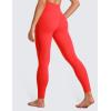 imageCRZ YOGA Womens Butterluxe Cross Waist Workout Leggings 28quot  V Crossover High Waisted Gym Athletic Yoga LeggingsDeep Red