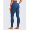 imageCRZ YOGA Womens Butterluxe Cross Waist Workout Leggings 28quot  V Crossover High Waisted Gym Athletic Yoga LeggingsFrench Navy
