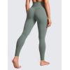imageCRZ YOGA Womens Butterluxe Cross Waist Workout Leggings 28quot  V Crossover High Waisted Gym Athletic Yoga LeggingsGrey Sage