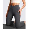 imageCRZ YOGA Womens Butterluxe Cross Waist Workout Leggings 28quot  V Crossover High Waisted Gym Athletic Yoga LeggingsMysterious Grey