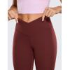imageCRZ YOGA Womens Butterluxe Cross Waist Workout Leggings 28quot  V Crossover High Waisted Gym Athletic Yoga LeggingsNoctilucence Red