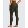 imageCRZ YOGA Womens Butterluxe Cross Waist Workout Leggings 28quot  V Crossover High Waisted Gym Athletic Yoga LeggingsOlive Green