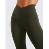 imageCRZ YOGA Womens Butterluxe Cross Waist Workout Leggings 28quot  V Crossover High Waisted Gym Athletic Yoga LeggingsOlive Green