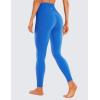 imageCRZ YOGA Womens Butterluxe Cross Waist Workout Leggings 28quot  V Crossover High Waisted Gym Athletic Yoga LeggingsSparkle Blue