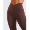 imageCRZ YOGA Womens Butterluxe Cross Waist Workout Leggings 28quot  V Crossover High Waisted Gym Athletic Yoga LeggingsTaupe