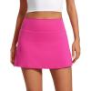 imageCRZ YOGA Butterluxe Skirts for Women High Waisted A Line Tennis Golf Athletic Casual Skorts with PocketsHibiscus Purple