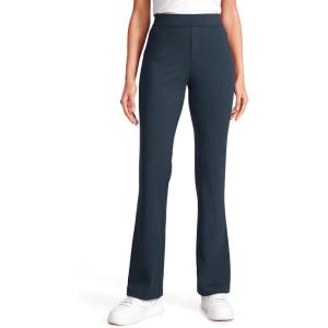 imageCRZ YOGA 4Way Stretch Flare Womens Pants Tall 31quot Dress Work Casual High Waisted Lounge Pants with Zip PocketsTrue Navy