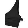 imageCRZ YOGA Butterluxe Womens VNeck Longline Sports Bra  U Back Wireless Yoga Low Impact Padded Crop TopBlack