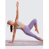 imageCRZ YOGA Butterluxe Womens VNeck Longline Sports Bra  U Back Wireless Yoga Low Impact Padded Crop TopGull Gray
