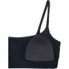 imageCRZ YOGA Butterbreeze Scoop Neck Sports Bras for Women  Spaghetti Straps Wireless Workout Padded Gym Cami TopTrue Navy