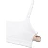 imageCRZ YOGA Butterbreeze Scoop Neck Sports Bras for Women  Spaghetti Straps Wireless Workout Padded Gym Cami TopWhite