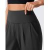 imageCRZ YOGA Butterlift Ankle Casual Yoga Pants for Women 78 Tapered Front Pleated for Lounge Travel with PocketsMysterious Grey