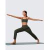 imageCRZ YOGA Butterlift Ankle Casual Yoga Pants for Women 78 Tapered Front Pleated for Lounge Travel with PocketsOlive Green
