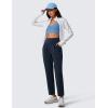 imageCRZ YOGA Butterlift Ankle Casual Yoga Pants for Women 78 Tapered Front Pleated for Lounge Travel with PocketsTwilight Blue