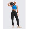 imageCRZ YOGA Casual Workout Jogger for Women 285quot  Tapered Lightweight Stretch Athletic Outdoor Pants with PocketsBlack